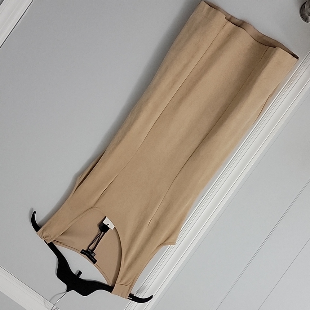 Nude tan dress sleeveless